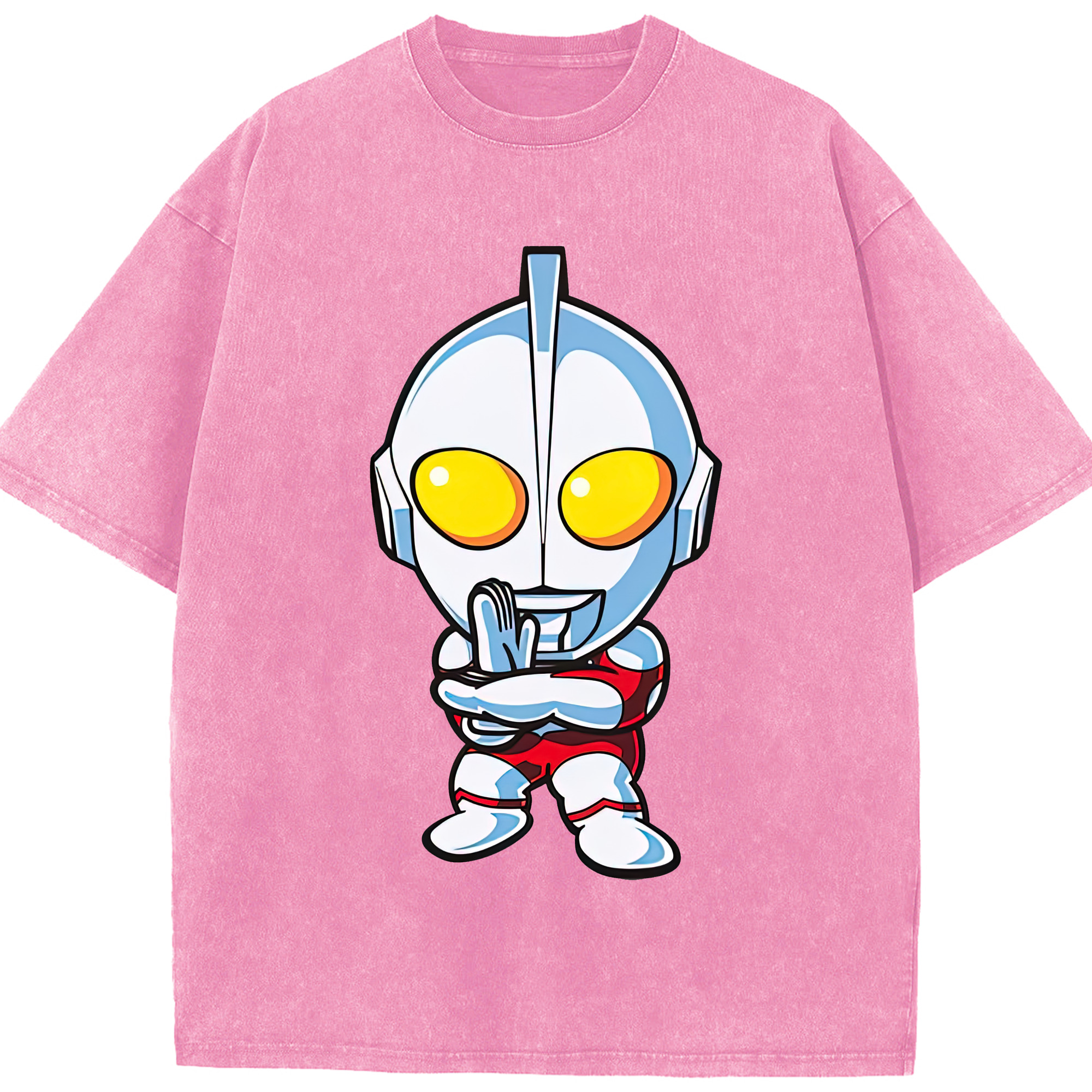 （画像用） ウルトラマン Ultraman 綿100% ヴィンテージ風 半袖Tシャツ（フロントプリント）